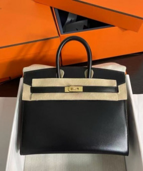 에르메스 버킨백25 셀리에 복스 블랙 금장